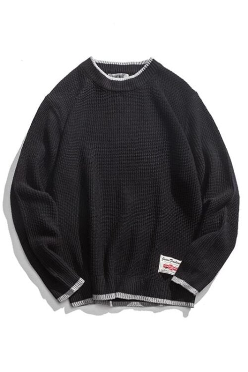 Men's Crew Neck Pullover Casual Sweater
