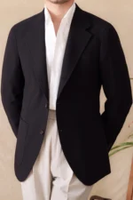 Men's Lightweight Linen Blend Blazer Spring Summer Suit