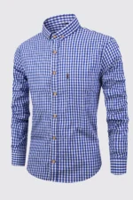 Men's Cotton Plaid Shirt Jacket Breathable Slim Fit