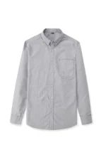 Men's Cotton Oxford Shirt Jacket Casual Long Sleeve