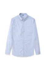 Men's Cotton Oxford Shirt Jacket Casual Long Sleeve