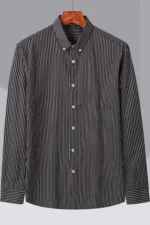 Men's Stripe Shirt Jacket Fall Casual Youth Style