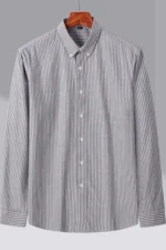 Men's Stripe Shirt Jacket Fall Casual Youth Style