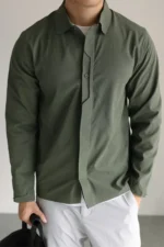 Men's Quick Dry Breathable Shirt Business Summer Top