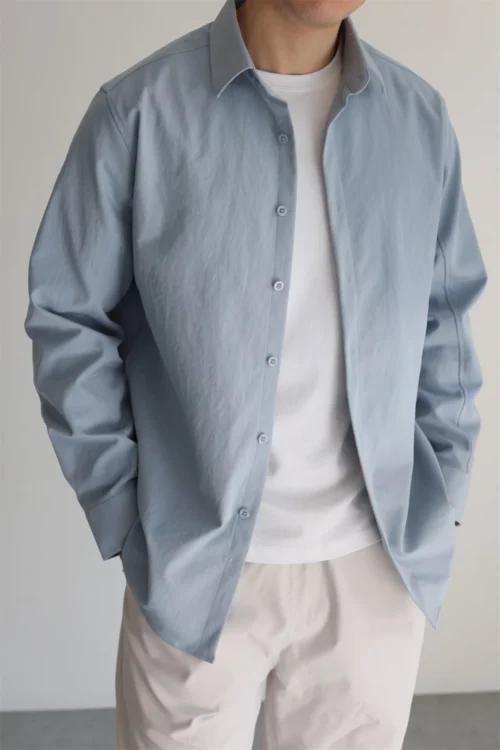 Men's Easy Care Shirt Japanese Relaxed Fit Business Top