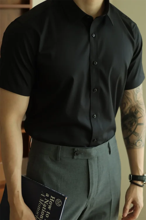 Men's Easy Care Bamboo Fibre Short Sleeve Shirt