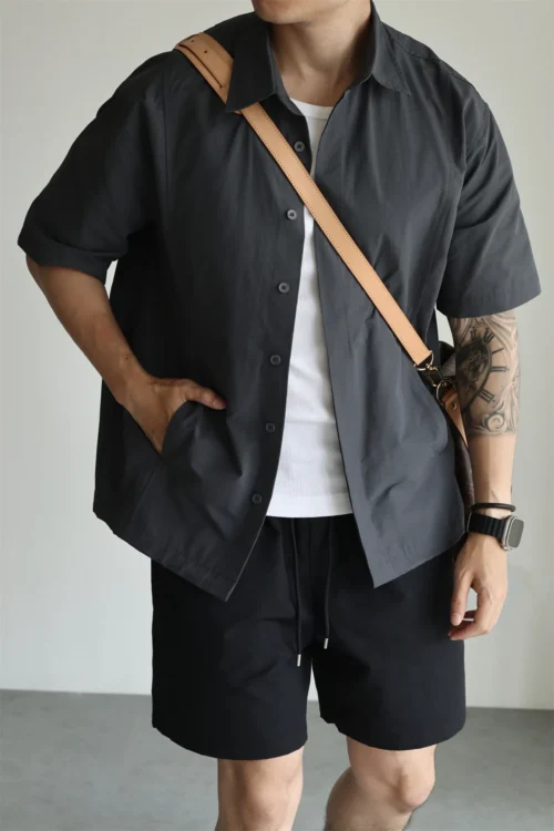 Men's Quick Dry Pockets Short Sleeve Shirt