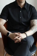 Men's Easy Care Breathable Business Short Sleeve Shirt