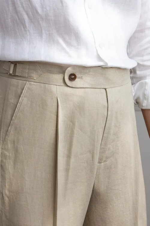 Home 9 Men's Naples High Waist Linen Summer Pants