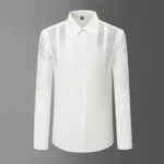 Men's Streetwear Easy Care Rhinestone Long Sleeve Shirt