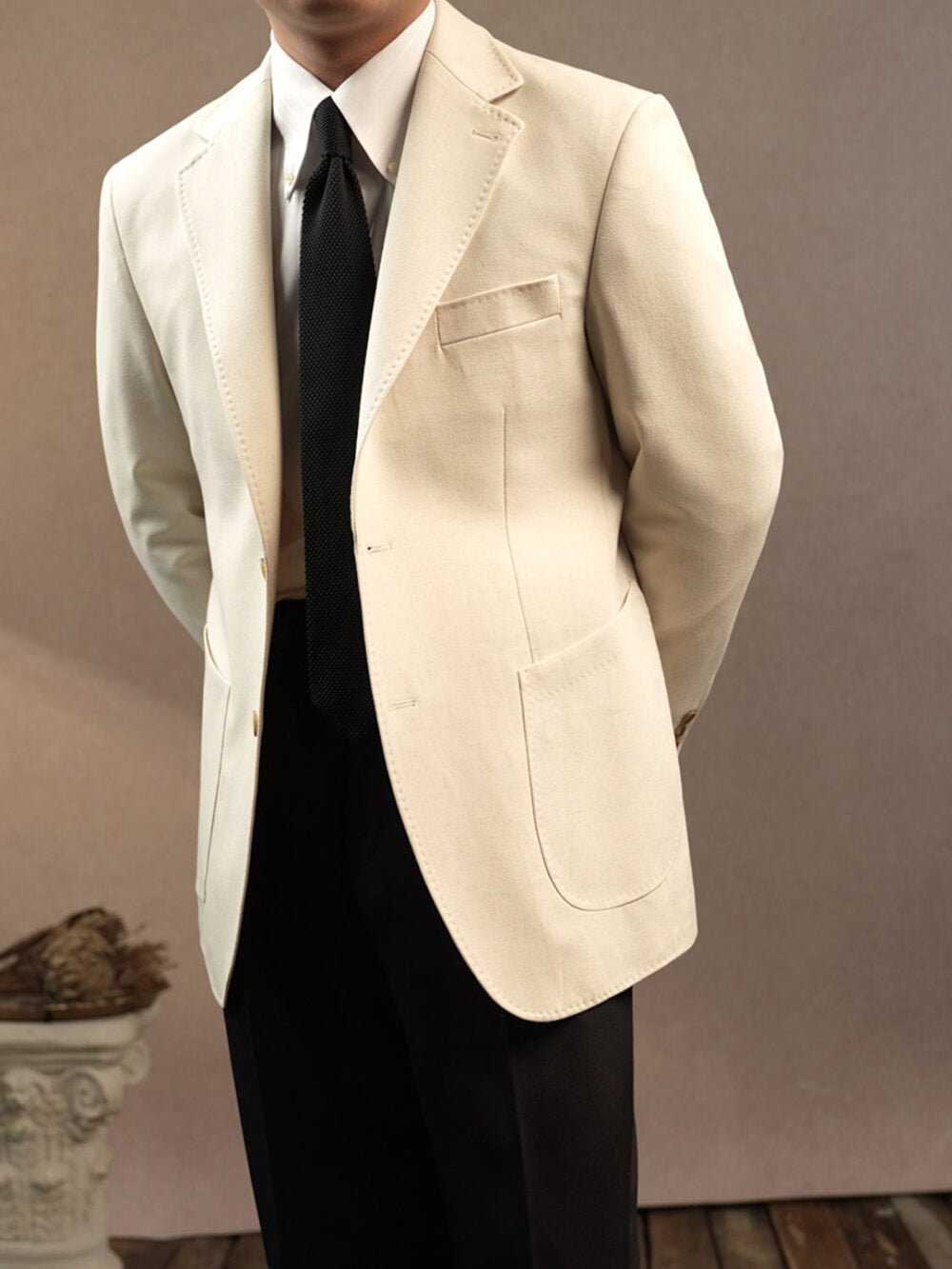 Linen-Blend Blazer