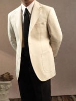 Linen-Blend Blazer