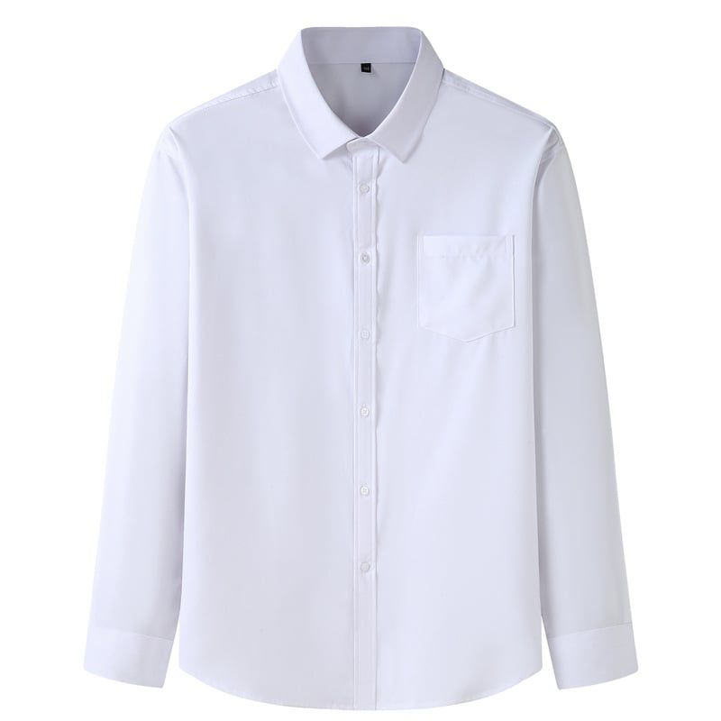 Men's Big and Tall Long Sleeve Shirt 1 Men's big and tall solid long sleeve shirt