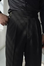 Vintage Italian High Waist Business Trousers for Men